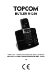 Topcom BUTLER M1250 User's Manual