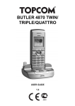 Topcom BUTLER 4870 User's Manual