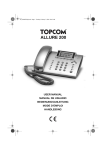 Topcom ALLURE 200 User's Manual