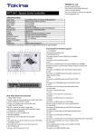 Tokina APT-641 User's Manual
