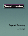 Toastmaster TP209 User's Manual