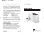 Toastmaster TMT2CMW User's Manual