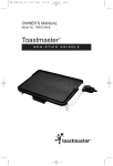 Toastmaster TMEG15W/B User's Manual