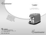 Toastmaster T75G User's Manual