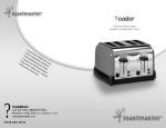 Toastmaster T475C User's Manual