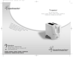 Toastmaster T2000W User's Manual