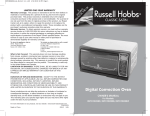 Toastmaster RHTCOB328B User's Manual