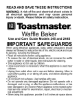 Toastmaster 244S User's Manual