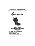 Toastmaster 233 User's Manual