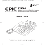 TMC EPIC ET4300 User's Manual