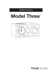 Tivoli Audio Model Three User's Manual