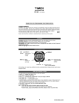 Timex W-105 User's Manual