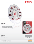 Timex TX1011 User's Manual