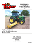 Tiger Mowers 5085M-105M User's Manual