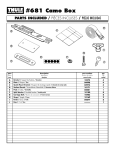 Thule Camo Box 681 User's Manual