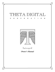 Theta Digital Intrepid User's Manual