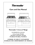 Thermador PRG304 PRG364GL User's Manual