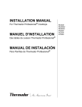 Thermador PCG30 User's Manual