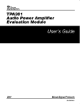 Texas Instruments TPA301 User's Manual