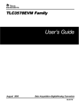 Texas Instruments TLC3578EVM User's Manual