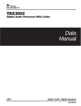 Texas Instruments TAS3002 User's Manual