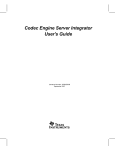 Texas Instruments Codec Engine Server User's Manual