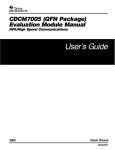 Texas Instruments CDCM7005 User's Manual