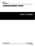 Texas Instruments ADS8402 EVM User's Manual