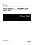 Texas Instruments ADS5411 EVM User's Manual