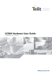 Telit Wireless Solutions UC864 User's Manual