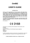 Telit Wireless Solutions GM882 User's Manual