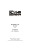Telex DN9848 User's Manual