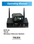 Telex TR-24 User's Manual