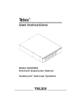 Telex ES4000A User's Manual