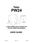 Telex PW24 User's Manual