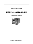 Teledyne 3000TA-XL-EU User's Manual