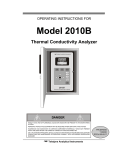 Teledyne 2010B User's Manual