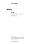 Tektronix Thermometer P7240 User's Manual
