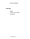 Tektronix Thermometer P6249 User's Manual