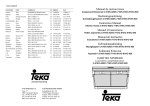 Teka C-710 User's Manual