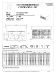 Tecumseh VSAG529ZXTHM Performance Data Sheet