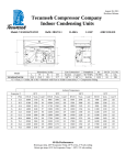 Tecumseh VSA9514ZNAXM Performance Data Sheet