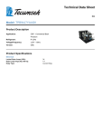 Tecumseh TPB9417YAAGK Technical Data Sheet