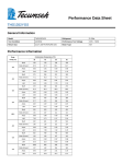 Tecumseh THG1352YGS Performance Data Sheet