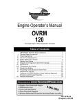 Tecumseh Automobile Parts tecumsehpower engine operator User's Manual