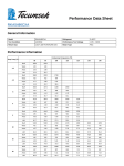 Tecumseh RKA5490CXA Performance Data Sheet