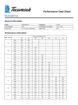 Tecumseh RKA5486YXA Performance Data Sheet