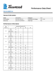 Tecumseh RGA5480EXA Performance Data Sheet