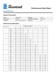 Tecumseh RGA5467CXD Performance Data Sheet