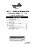 Tecumseh LV156XA User's Manual